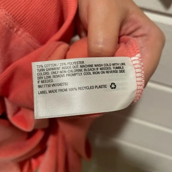 COPY - NWT Ava & Viv Coral Pink Knit 1/4 Zip Pullover Sweatshirt Size 3X - Picture 3 of 6